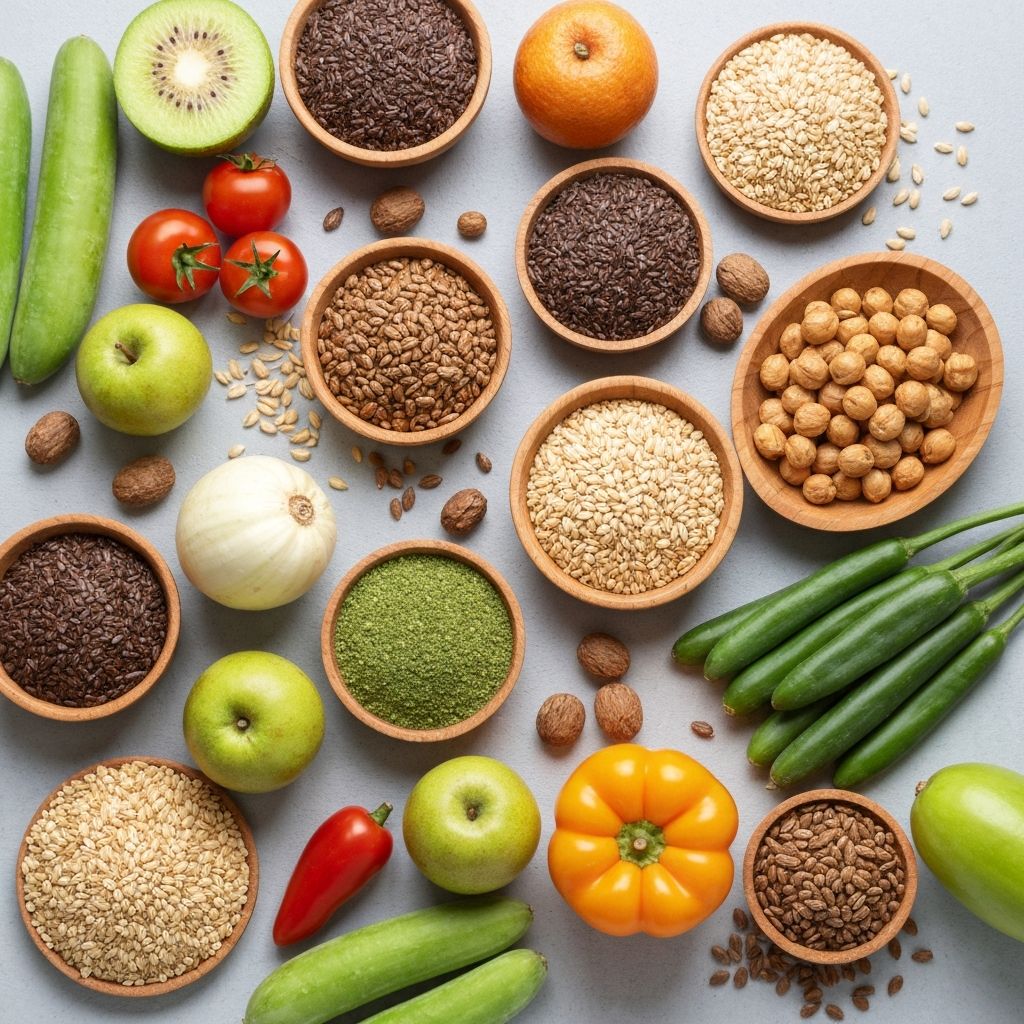 Ilustrasi makanan kaya vitamin dan mineral